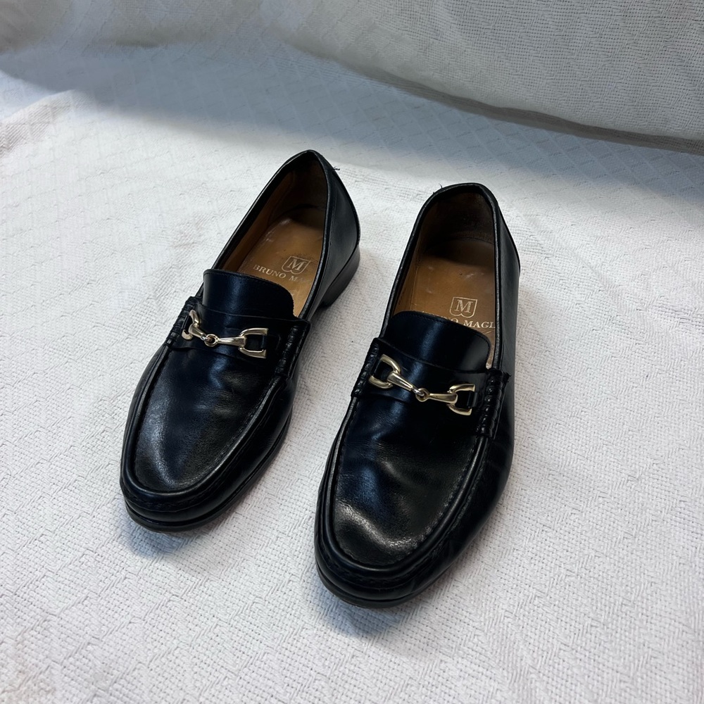 Bruno Magli Black Loafers